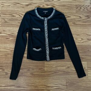 J. Crew Black Embellished Women's Jacket